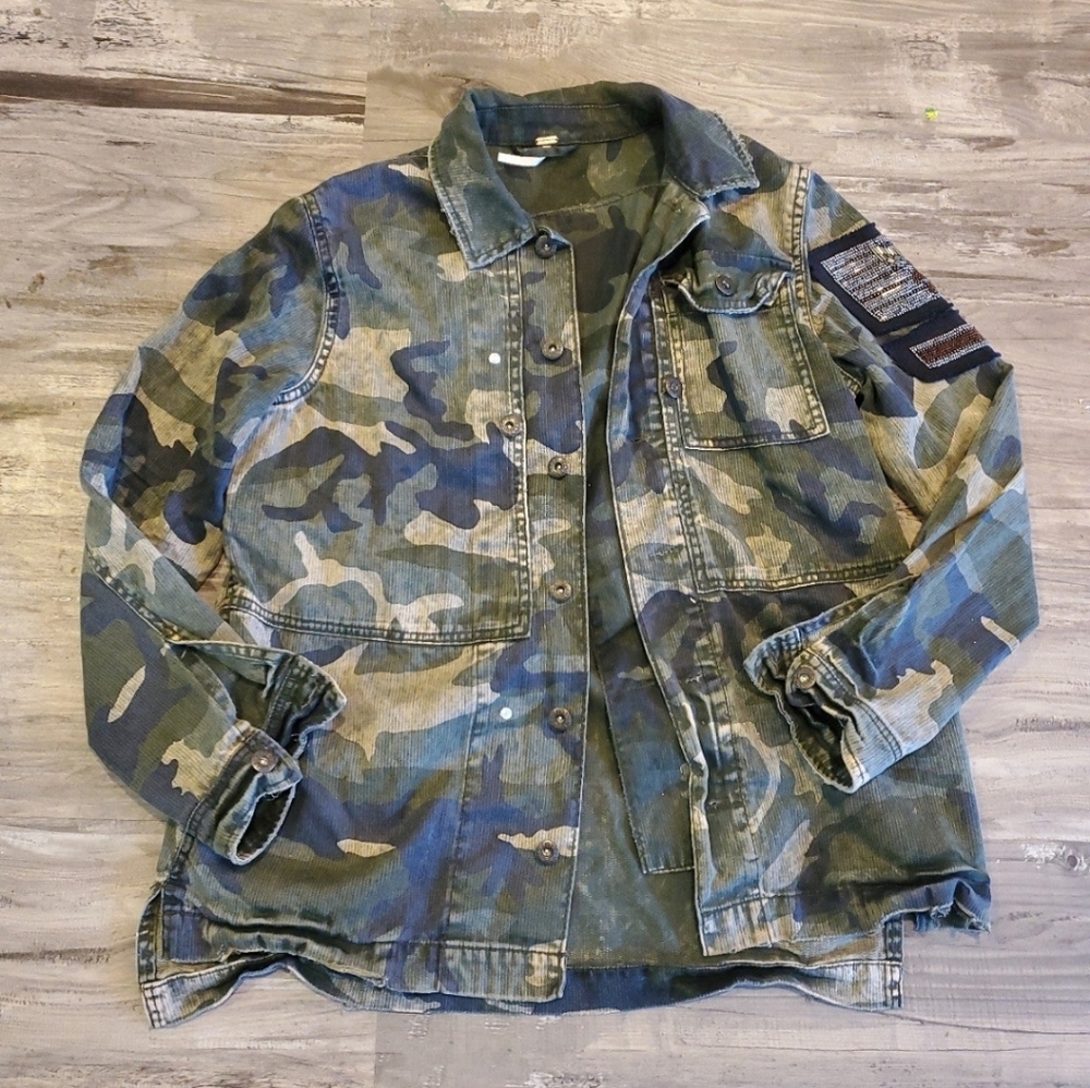 Free people embellished shirt/jacket